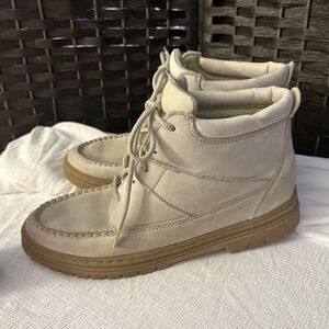 Mootsies Tootsies Hiker Women’s Sz 10 Boots Cream